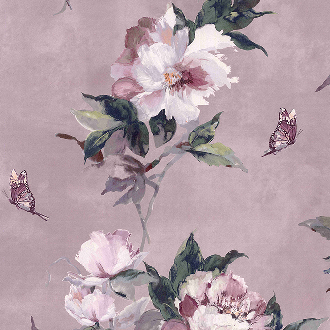 Обои 1838 Wallcoverings Camellia Madama Butterfly Blush 1703-108-02
